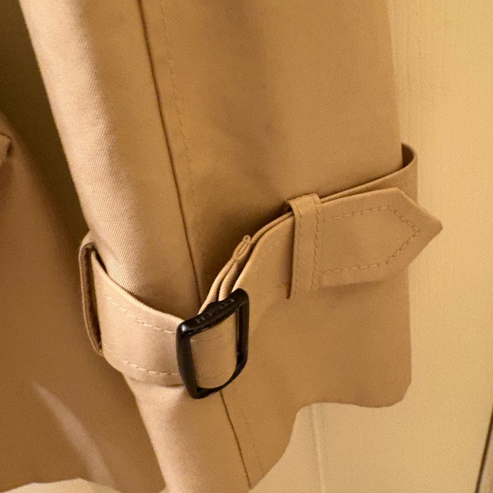 Coach Authentic Blush Trench Coat with Belted Waist Size Large - Picture 12 of 16